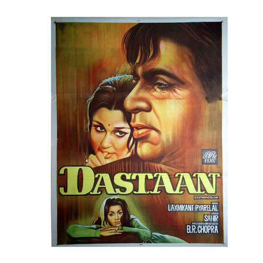 DASTAAN :Bollywood original movie poster 1972 Dilip Kumar,Sharmila Tagore