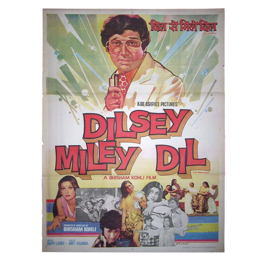 DIL SE MILE DIL : Bollywood original movie poster 1978 Bishham Kohli,Shyamalee