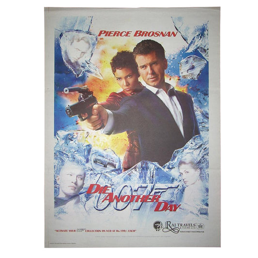 DIE ANOTHER DAY : Hollywood original movie poster 2002 Pierce Brosnan,Halle Berry,Rosamund Pike