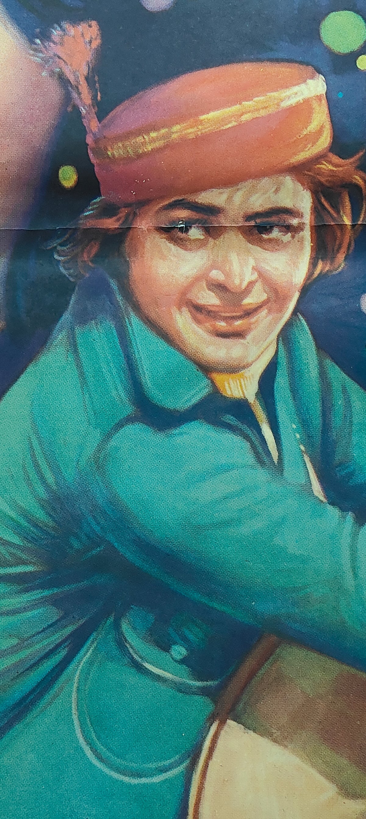 Original Zinda Dil 1975 Bollywood Poster Rishi Kapoor Neetu Singh Zaheera Pran Vintage Hindi Film Art Sikandar Khanna