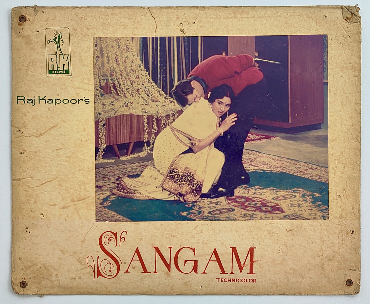 Original 1964 Sangam Lobby Card Set of 5 Raj Kapoor Vyjayanthimala RK Films Technicolor