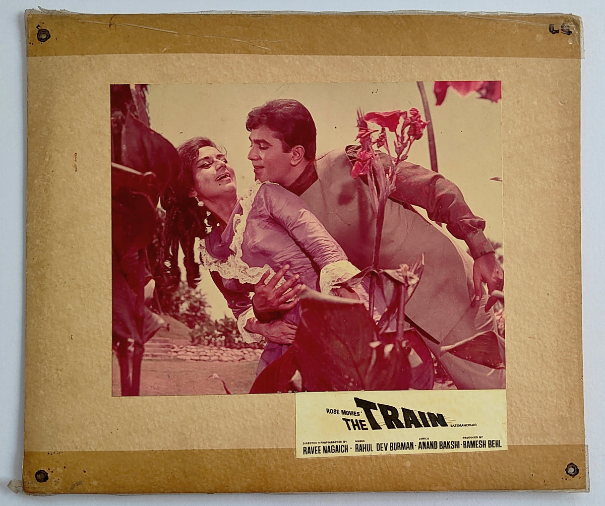 Original The Train 1970 Bollywood Lobby Card Rajesh Khanna Nanda Helen RD Burman Ravee Nagaich Rose Movies Eastmancolor