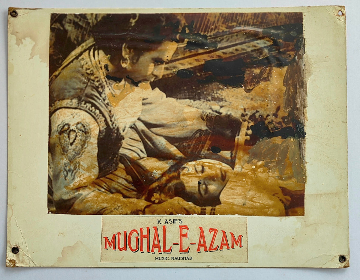 ORIGINAL 1960 Mughal-e-Azam Lobby Card Set of 5 K Asif Dilip Kumar Madhubala Prithviraj Kapoor Bollywood India Epic Naushad