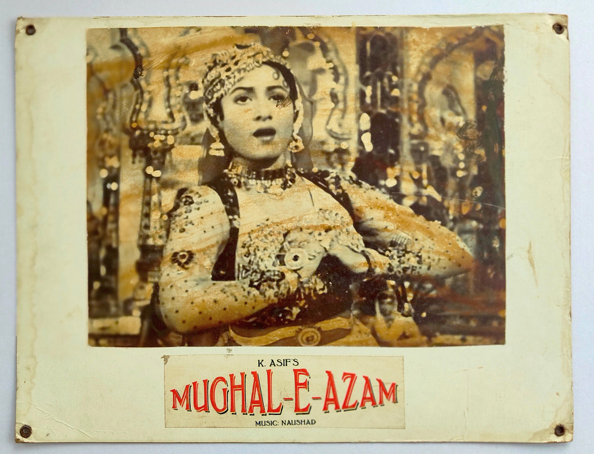 ORIGINAL 1960 Mughal-e-Azam Lobby Card Set of 5 K Asif Dilip Kumar Madhubala Prithviraj Kapoor Bollywood India Epic Naushad